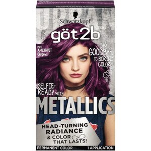 Got2b Metallic Permanent Hair Color, M69 Amethyst Chrome , CVS