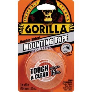 Gorilla Double-Sided Mounting Tape, 1 in. x 60 in.