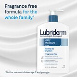 Lubriderm Daily Moisture Lotion, Fragrance-Free, thumbnail image 3 of 9