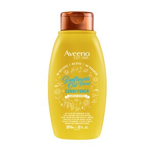 Aveeno Sunflower Oil Blend Conditioner, for Dry Damaged Hair, Dye, Paraben & Sulfate Surfactants Free, 12 OZ