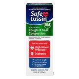 Safetussin DM Non-Drowsy Cough + Chest Congestion, 8 OZ, thumbnail image 1 of 4
