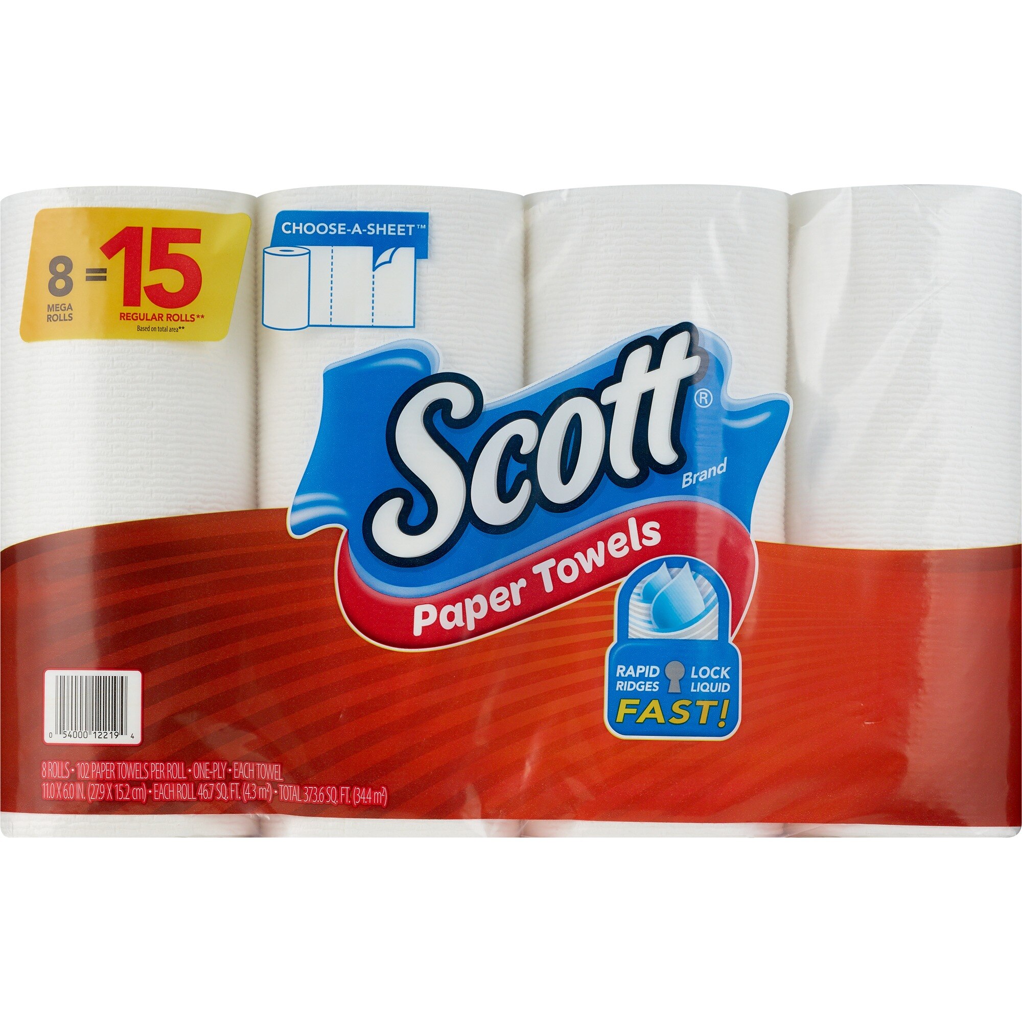 Scott Paper Towels 8 Mega Rolls