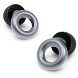 Loop Earplugs, Protect your ears in style, Swinging Silver, 1 Pair, thumbnail image 1 of 6