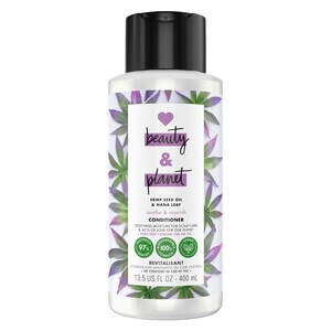 Love Beauty And Planet - Acondicionador sin sulfato para nutrir el cuero cabelludo y el cabello seco, Hemp Seed Oil &  Nana Leaf, 13.5 oz