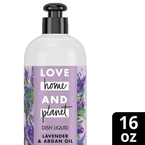 Love Home and Planet Dish Liquid Soap, Lavender & Argan Oil, Plant-Based, 16 OZ 
