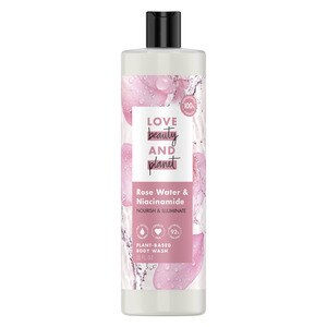 Love Beauty And Planet Rose Water & Niacinamide Plant-Based Body Wash, 20 Oz , CVS