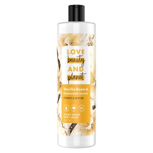 Love Beauty And Planet Plant-Based Body Wash, Vanilla Bean & Hyaluronic Serum, 20 Oz , CVS