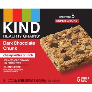 KIND Snacks Granola Bar, Dark Chocolate, 5 Ct - 1.2 Oz , CVS