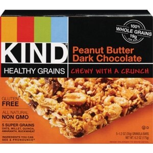 KIND Snacks Granola Bar, Peanut Butter Dark Chocolate, 5 Ct - 1.2 Oz , CVS