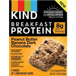  Kind Breakfast Protein Bars, Peanut Butter Banana Dark Chocolate 