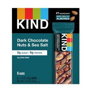  Kind Dark Chocolate Nuts & Sea Salt Bars, 6 CT 