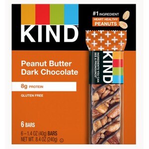 KIND Peanut Butter Dark Chocolate Bars, 6 Ct, 8.4 Oz - 1.4 Oz , CVS