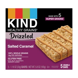 KIND Healthy Grain Drizzled Bar, Carmel, 5 Ct, 5.8 Oz - 1.16 Oz , CVS