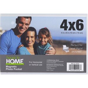 House To Home 4 x 6 Inch Magnetic Photo Pocket