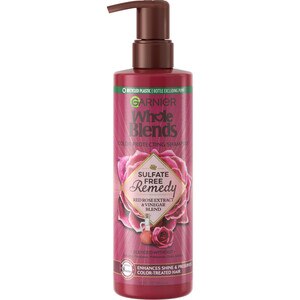 Garnier Whole Blends Sulfate Free Red Rose Extract and Vinegar Shampoo, 12 OZ