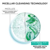 Garnier SkinActive Micellar Hyaluronic Acid Replumping Cleansing Water, thumbnail image 5 of 8