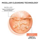 Garnier SkinActive Micellar Gentle Peeling Water with PHA , Glycolic Acid, 13.53 fl oz, thumbnail image 5 of 7