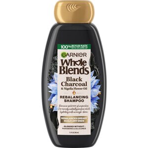 Garnier Whole Blends Black Charcoal And Nigella Flower Oil Rebalancing Shampoo, 11.7 Oz - 12 Oz , CVS