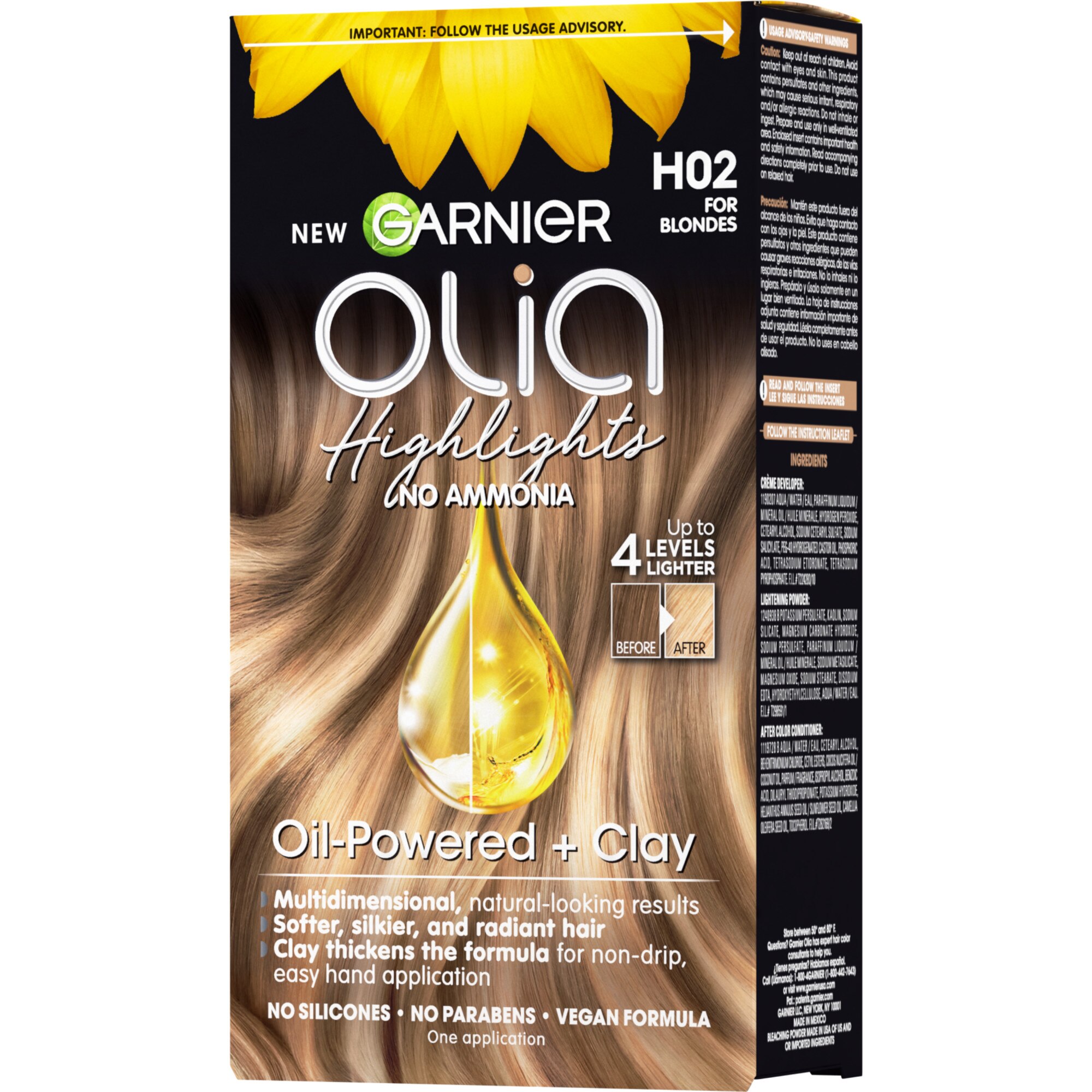 Garnier Olia Oil Powered Ammonia Free Highlights Kit, Blonde H02 , CVS