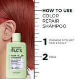 Garnier Fructis Hair Filler Color Repair Shampoo, 10.1 OZ, thumbnail image 3 of 10