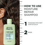 Garnier Fructis Hair Filler Moisture Repair Shampoo, 10.1 OZ, thumbnail image 3 of 11