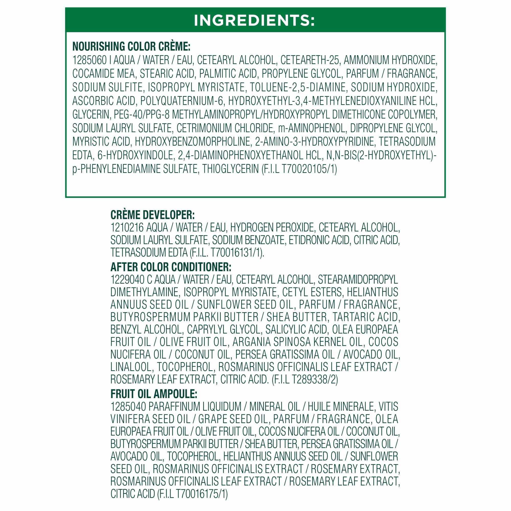 Garnier Nutrisse Hair Color Creme Garnier Nutrisse Hair Color Creme