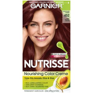 Garnier Nutrisse Permanent Nourishing Hair Color Creme, 452 Dark Reddish Brown , CVS