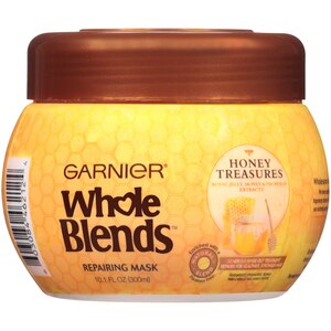 Garnier Whole Blends Honey Treasures - Mascarilla reparadora, 10.1 oz