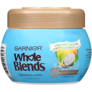 Garnier Whole Blends - Mascarilla hidratante, Coconut Water & Vanilla Milk, 10.1 oz