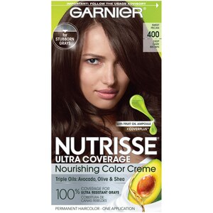Garnier Nutrisse Ultra Coverage Hair Color, Deep Dark Brown (Sweet Pecan) 400 , CVS