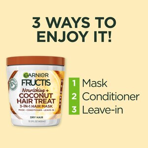 Garnier Fructis Nourishing Treat 1 Minute Hair Mask with Coconut Extract,   OZ - CVS Pharmacy