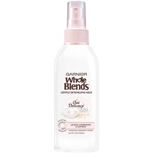 Garnier Whole Blends Gentle Detangling Hair Milk Oat Delicacy, Hydration Without Weighdown, 5 OZ