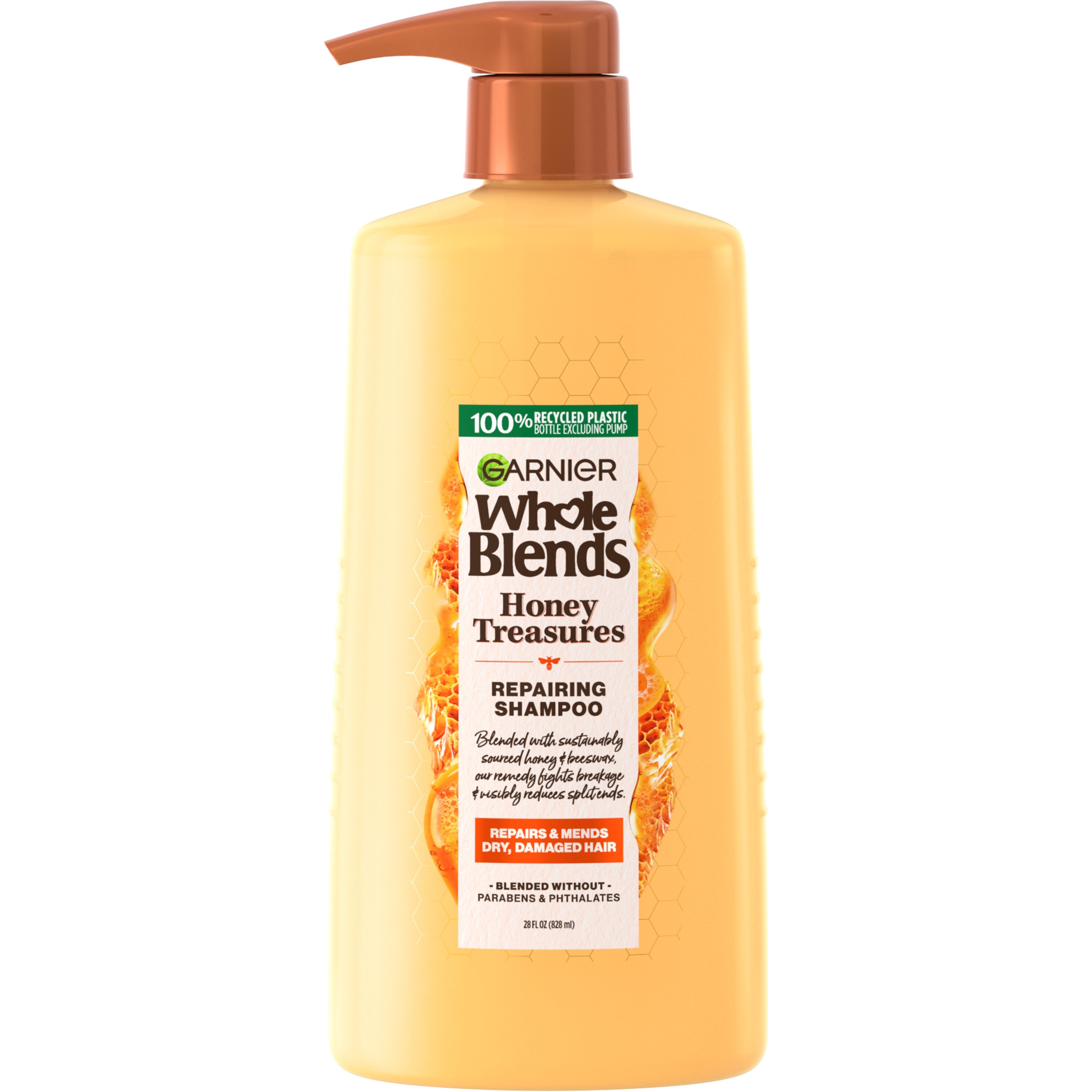 Garnier Whole Blends Repairing Shampoo Honey Treasures, For Damaged Hair, 28 Oz , CVS