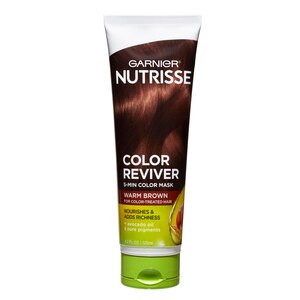 Garnier Nutrisse Color Reviver 5 Minute Nourishing Color Hair Mask, Warm Brown - 4.2 Oz , CVS