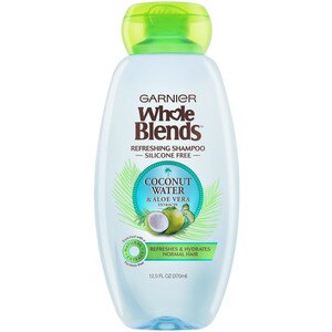 Garnier Whole Blends Hydrating Shampoo with Coconut Water & Aloe Vera Extracts, 12.5 OZ