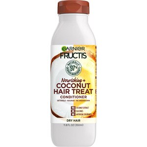  Garnier Fructis Nourishing Treat Conditioner, For Dry Hair, Coconut, 11.8 OZ 