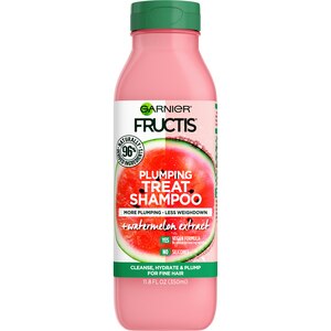 Garnier Fructis Plumping Treat Shampoo with Watermelon for Fine Hair, 11.8 OZ