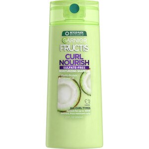 Garnier Fructis Curl Nourish Sulfate-Free Shampoo Infused with Coconut Oil & Glycerin, 22 OZ