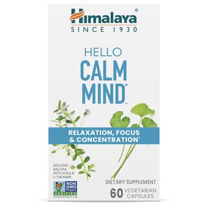 Himalaya Hello Calm Mind Relaxation, Focus & Concentration Capsules, 60 CT