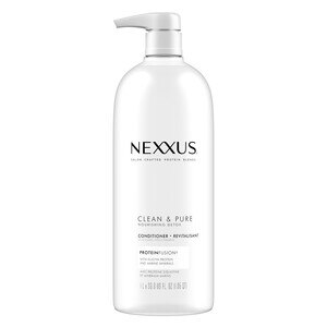 Nexxus Clean & Pure - Acondicionador nutritivo sin siliconas, tintes ni parabenos, con ProteinFusion, 33.8 oz