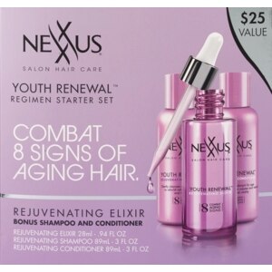 Nexxus Rejuvenating Elixie Starter Kit, With Bonus Shampoo And Conditioner