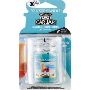 Yankee Candle Car Jar Ultimate Odor Neutralizing Air Freshener, Bahama Breeze , CVS