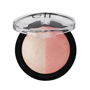e.l.f. - Polvo iluminador y rubor horneado, Rose Gold