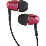 Philips Rich Bass In-Ear Headphones, Pink, thumbnail image 2 of 3
