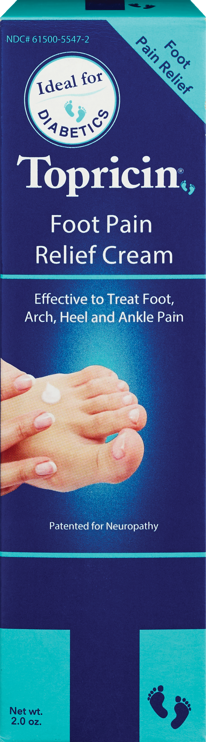 Topricin Foot Pain Relief Cream, 2 Oz , CVS