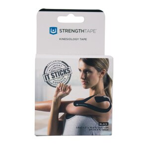 StrengthTape Kinesiology Uncut Tape 5M, Black , CVS