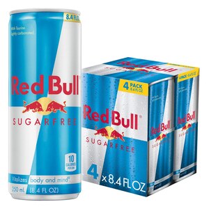 Red Bull Sugar-Free Energy Drink 8.4 OZ, 4CT