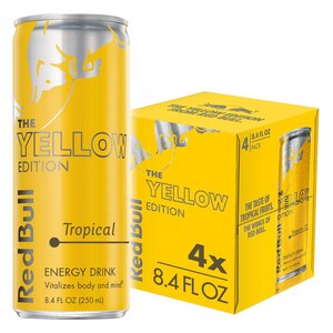 Red Bull Energy Drink, Tropical, 8.4 Oz (4 Pack) , CVS