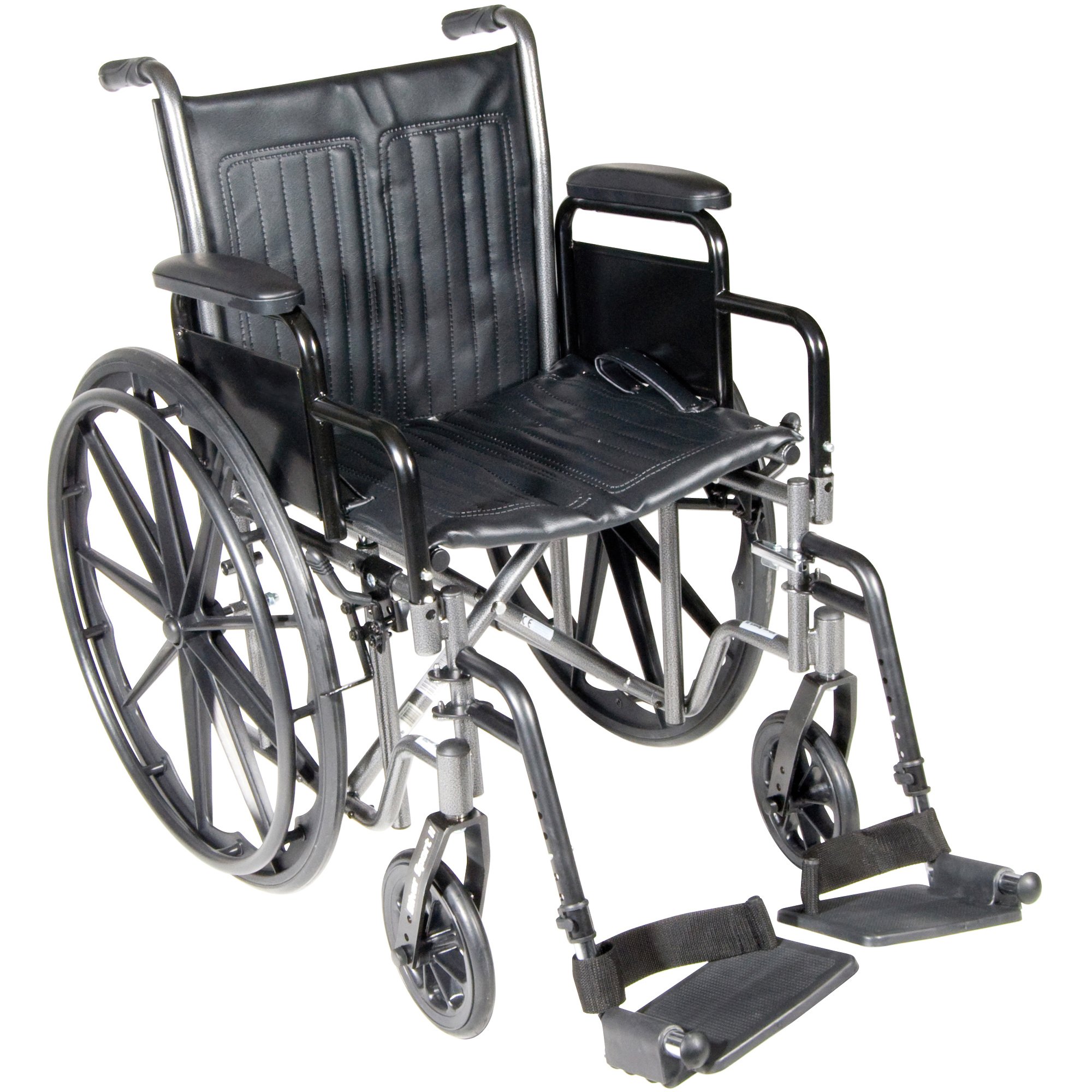 McKesson Wheelchair, 18 Inch Seat Width, 300 Lbs. Weight Capacity , CVS
