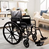 McKesson Wheelchair, 18 Inch Seat Width, 300 lbs. Weight Capacity, thumbnail image 2 of 3